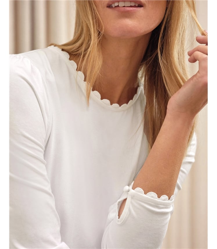 Ric Rac Trim Long Sleeve