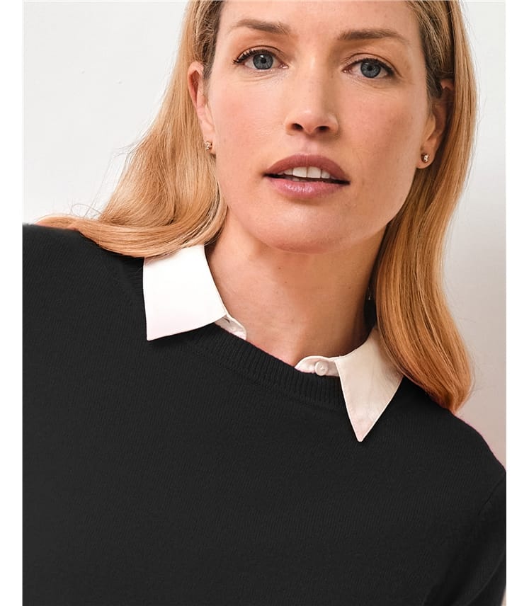 Womens Cashmere Boyfriend Sweater