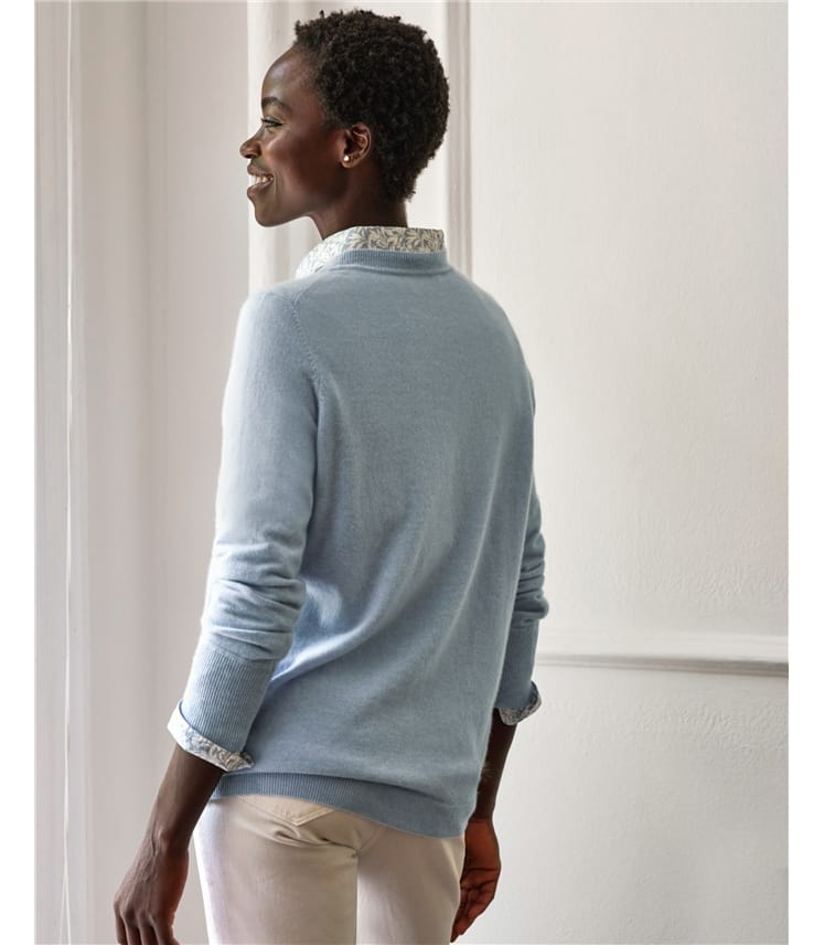 Womens Cashmere Boyfriend Sweater