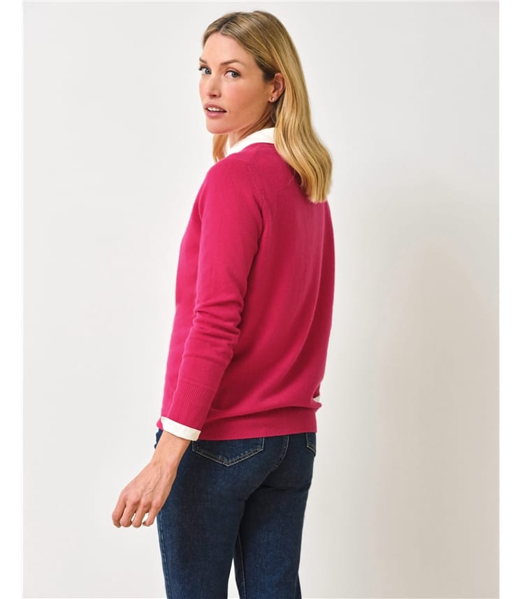 Womens Cashmere Boyfriend Sweater