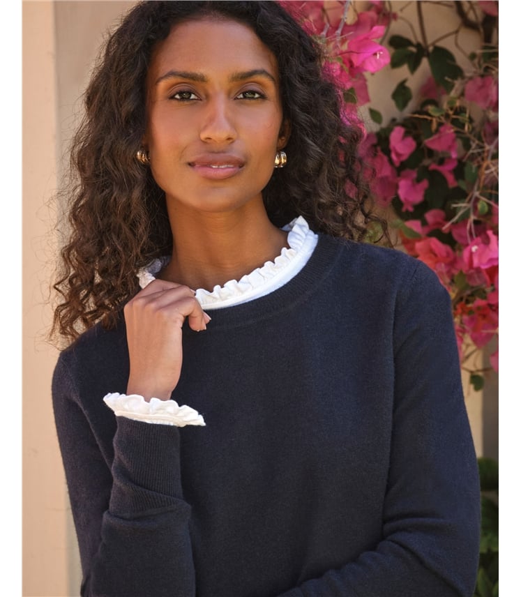Womens Cashmere Boyfriend Sweater