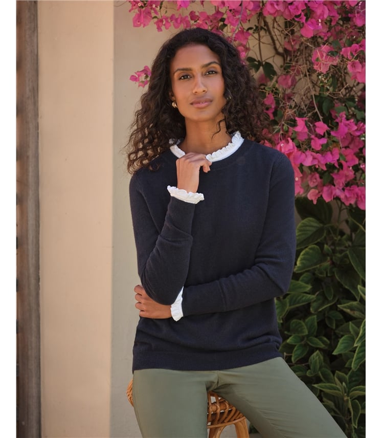 Womens Cashmere Boyfriend Sweater