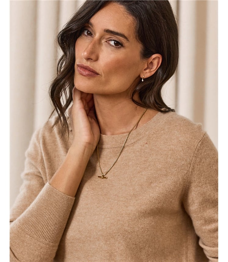 Womens Cashmere Boyfriend Sweater