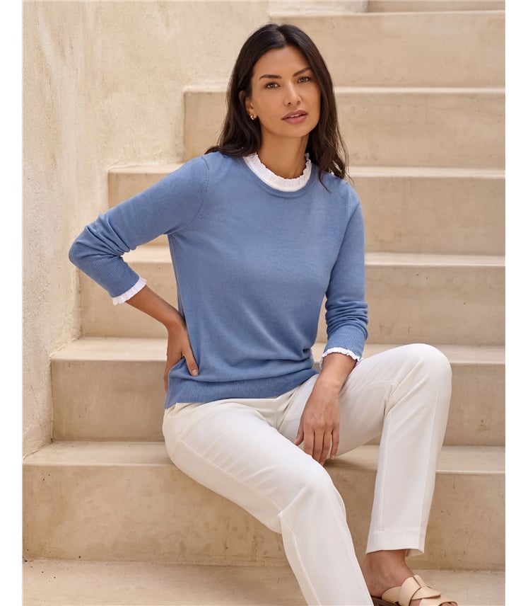 Womens Cashmere Boyfriend Sweater