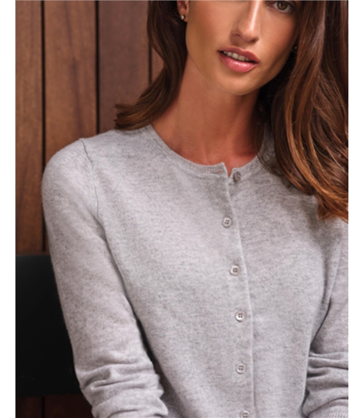 Cashmere Crew Neck Cardigan