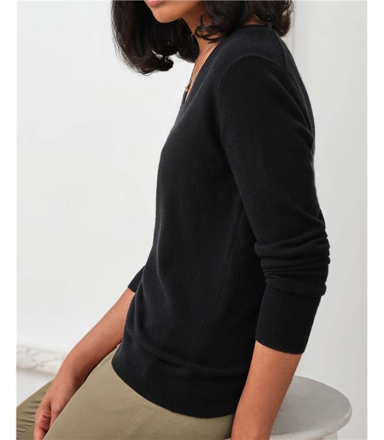 Cashmere V Neck Sweater