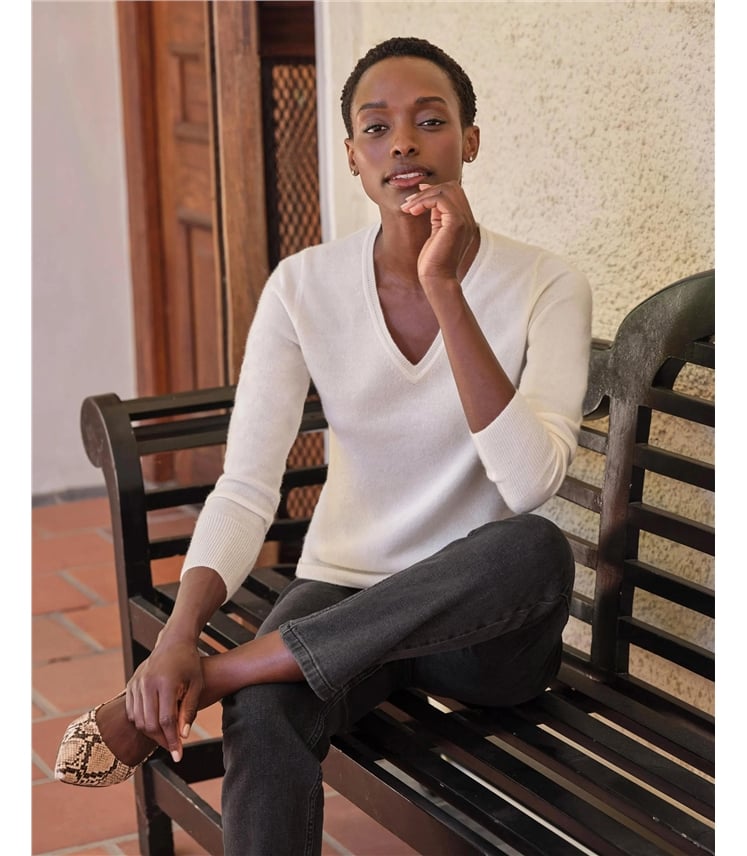 Cashmere V Neck Sweater