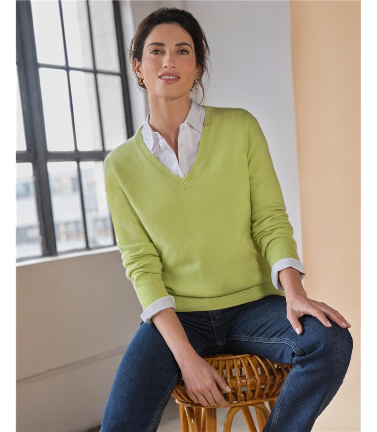 Cashmere V Neck Sweater
