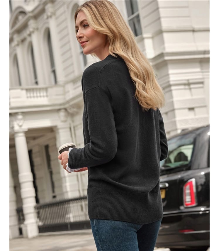 Pure Cashmere Boyfriend Cardigan