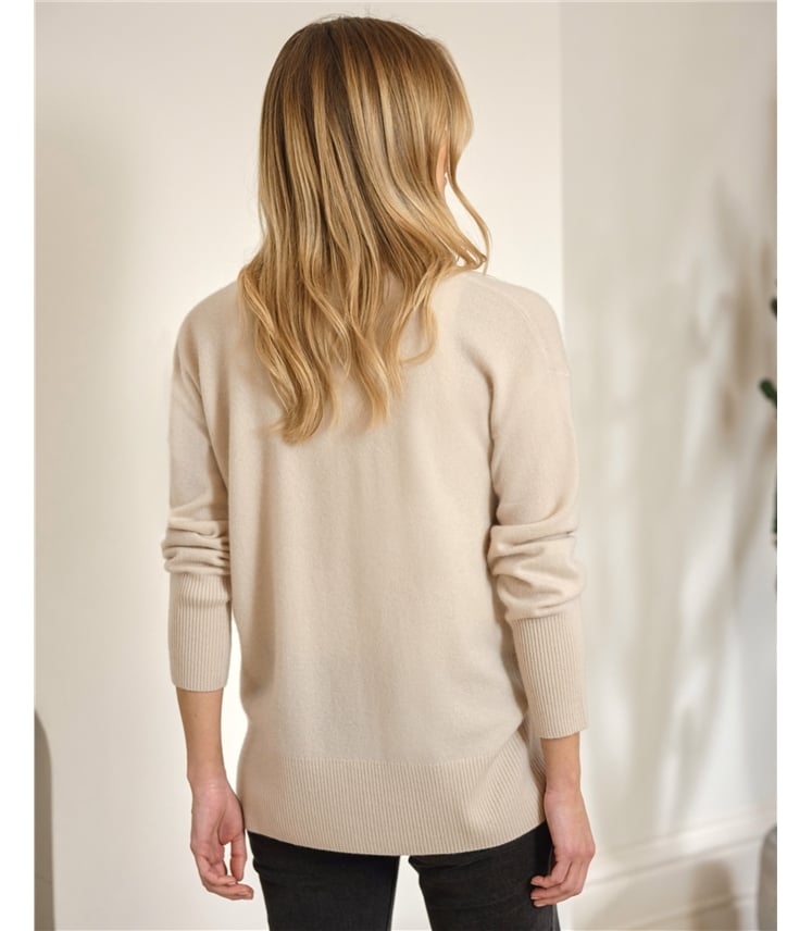 Pure Cashmere Boyfriend Cardigan