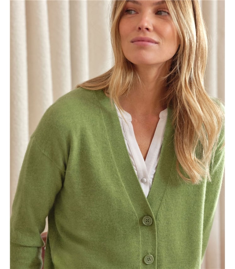 Pure Cashmere Boyfriend Cardigan