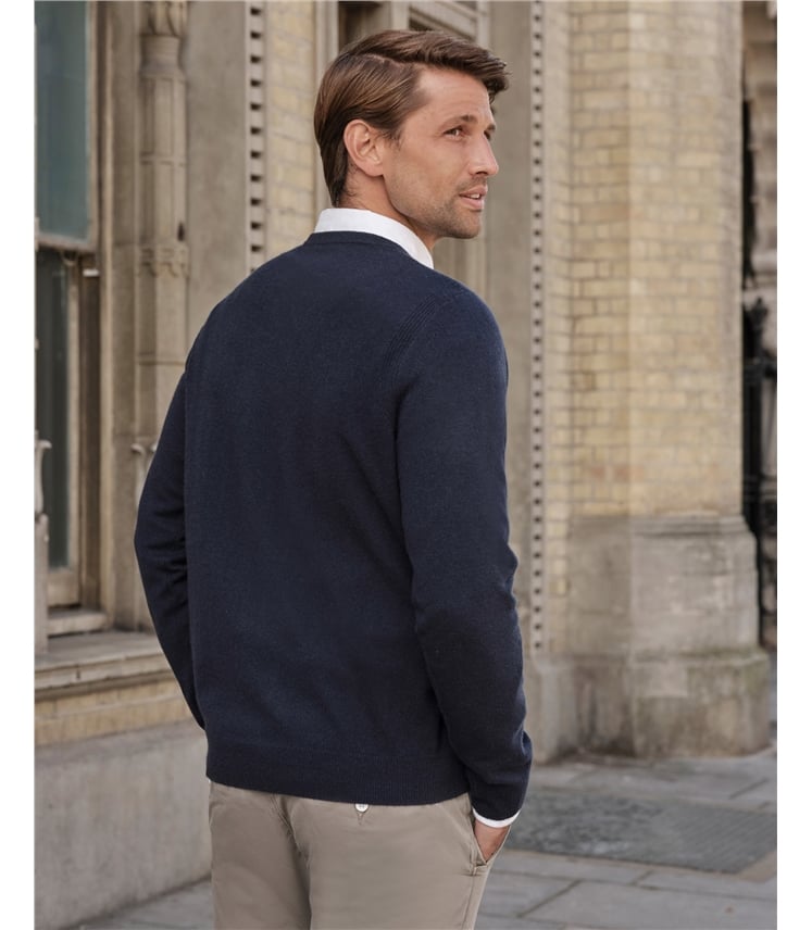 Mens Cashmere V Sweater
