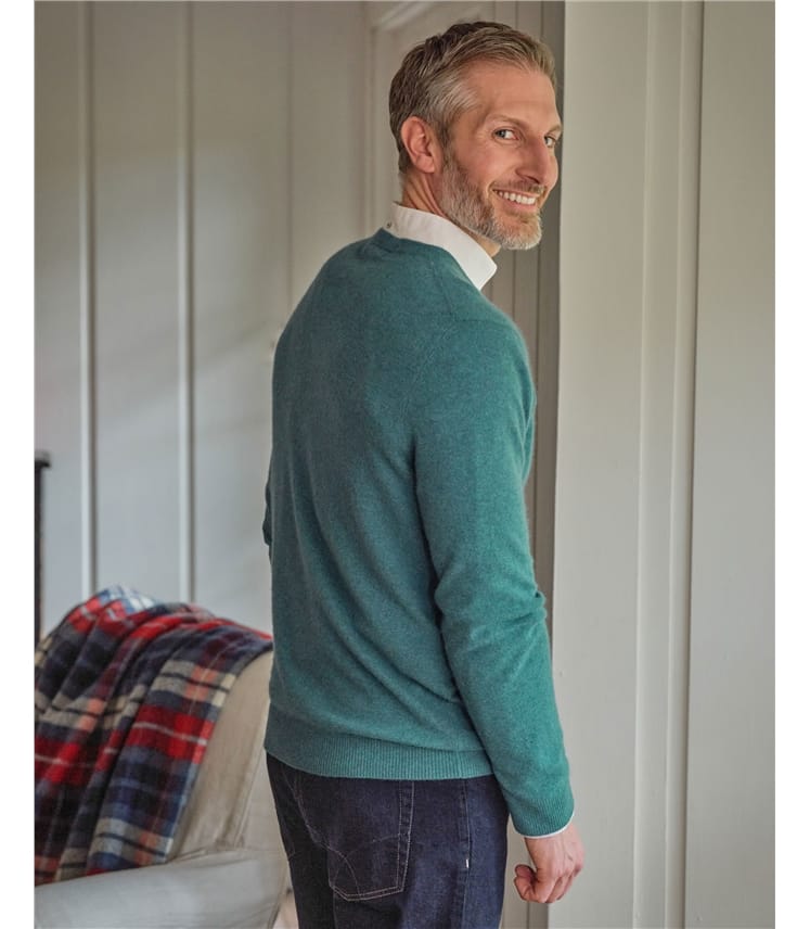 Pull à col rond - Homme - Pur Cachemire