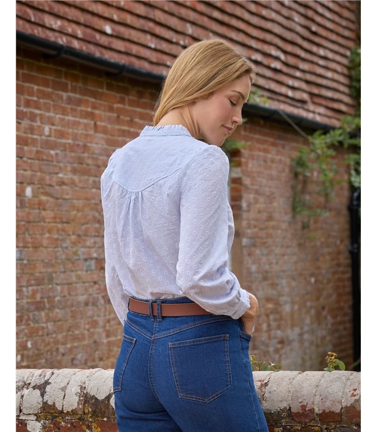 Frill Collar Woven Shirt