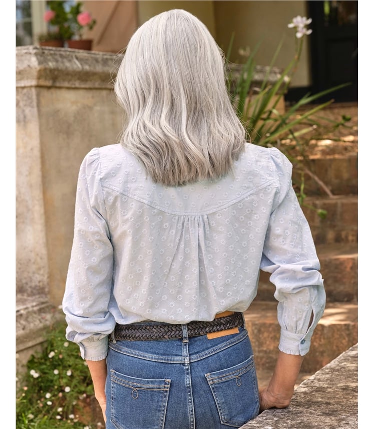 Frill Collar Woven Shirt