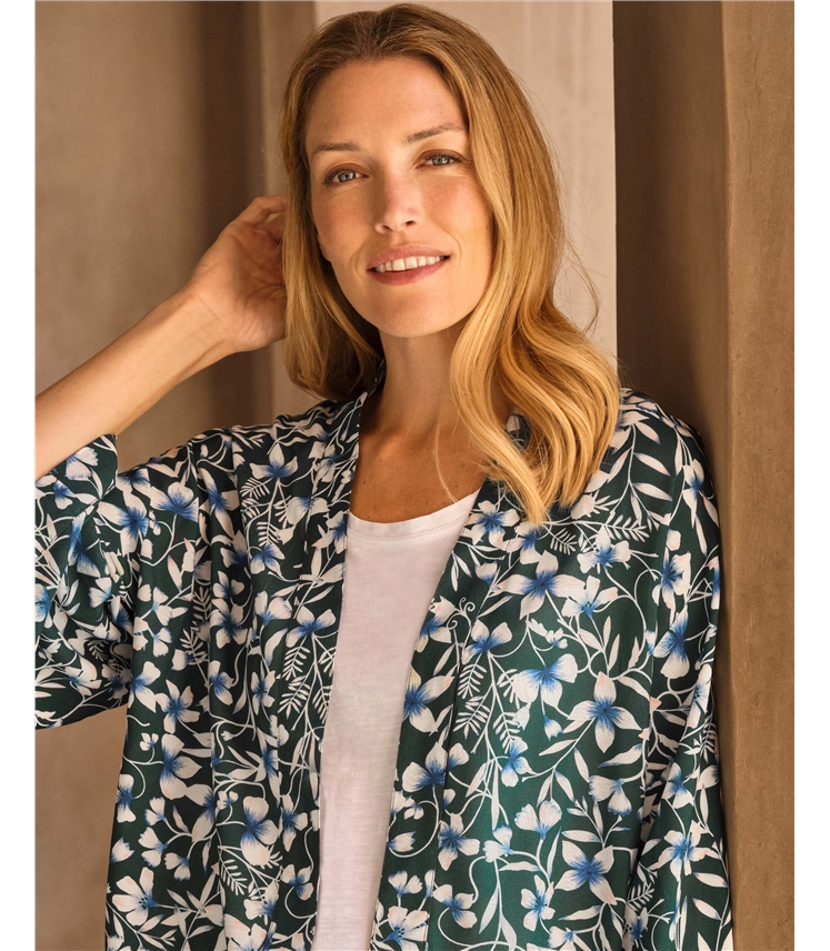 Printed Kimono Jacket