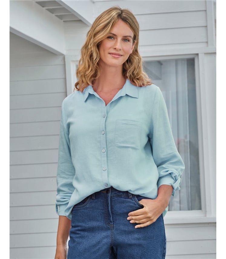 Chemise en mélange de lin
