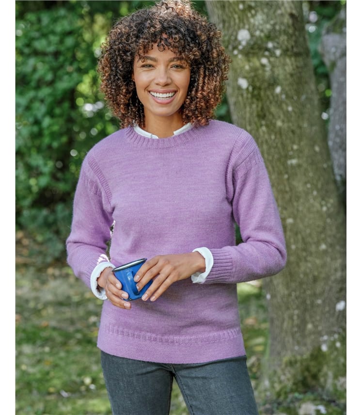 Guernsey-Pullover aus reiner Wolle für Damen
