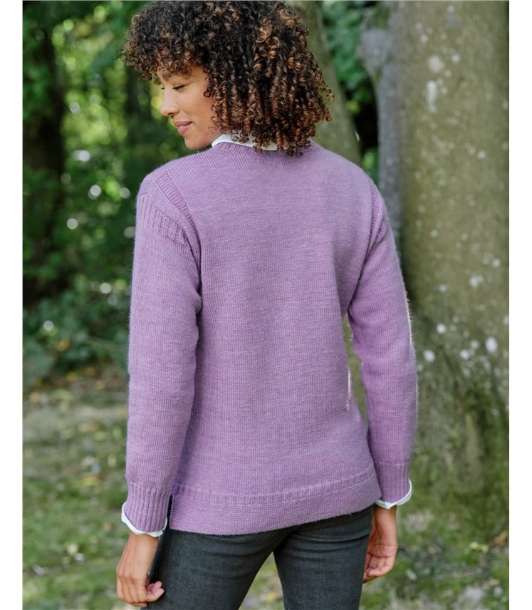 Guernsey-Pullover aus reiner Wolle für Damen