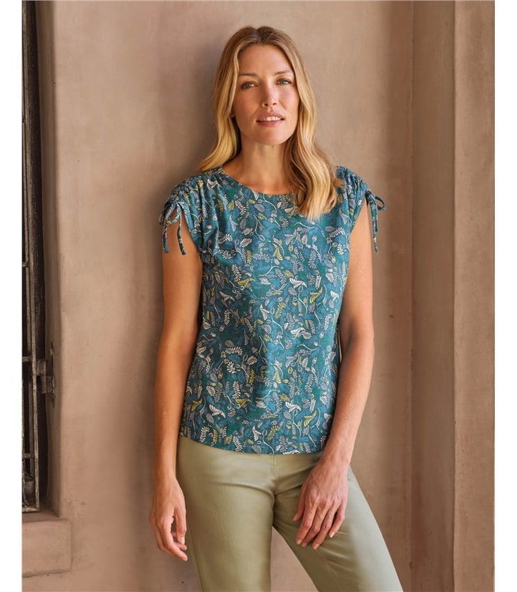 Tie Shoulder Detail Top