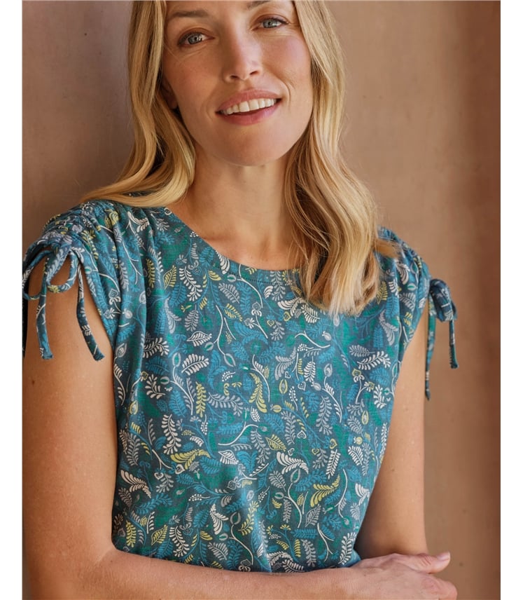 Tie Shoulder Detail Top