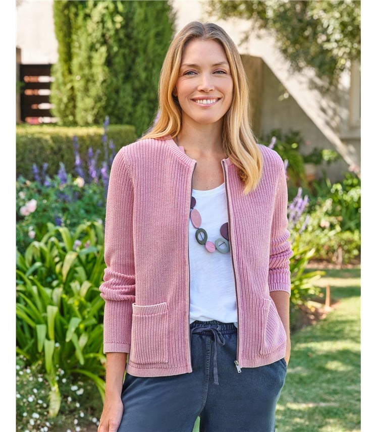 Cardigan à poche zippée