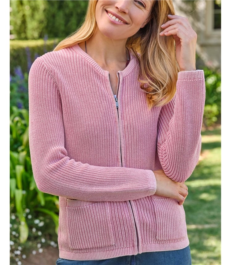 Cardigan à poche zippée