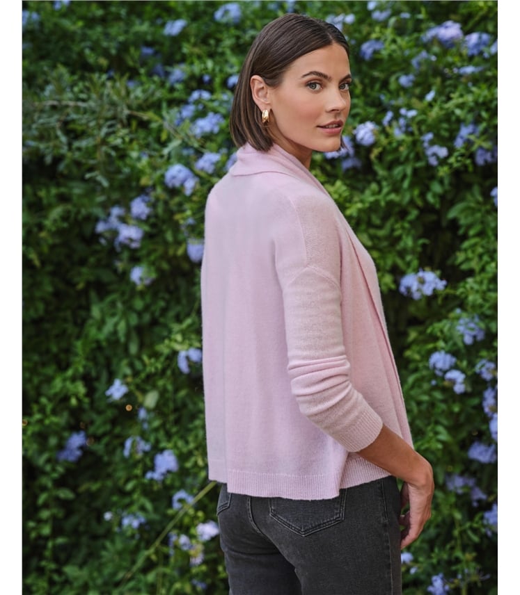 Cashmere Short Edge To Edge Cardigan