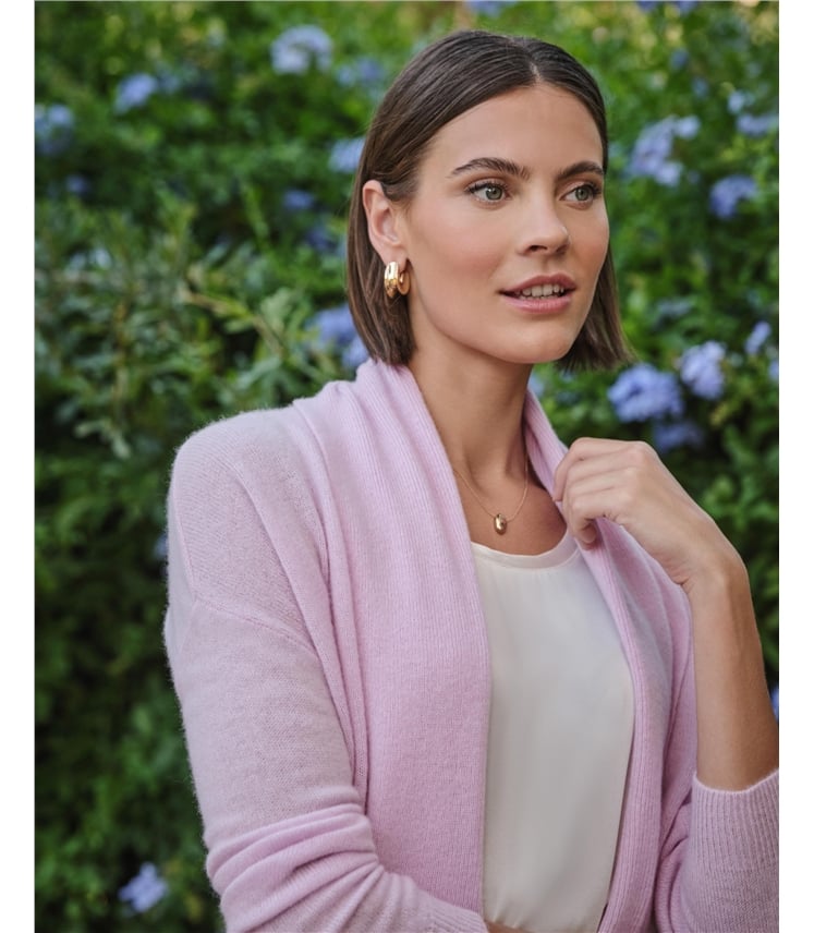 Cashmere Short Edge To Edge Cardigan
