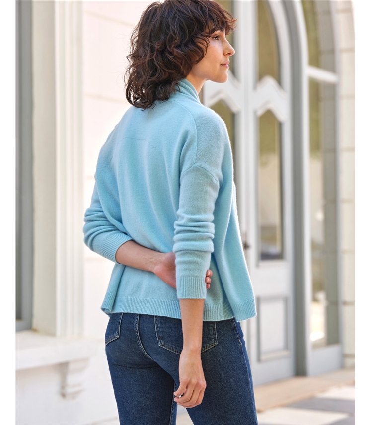 Cashmere Short Edge To Edge Cardigan