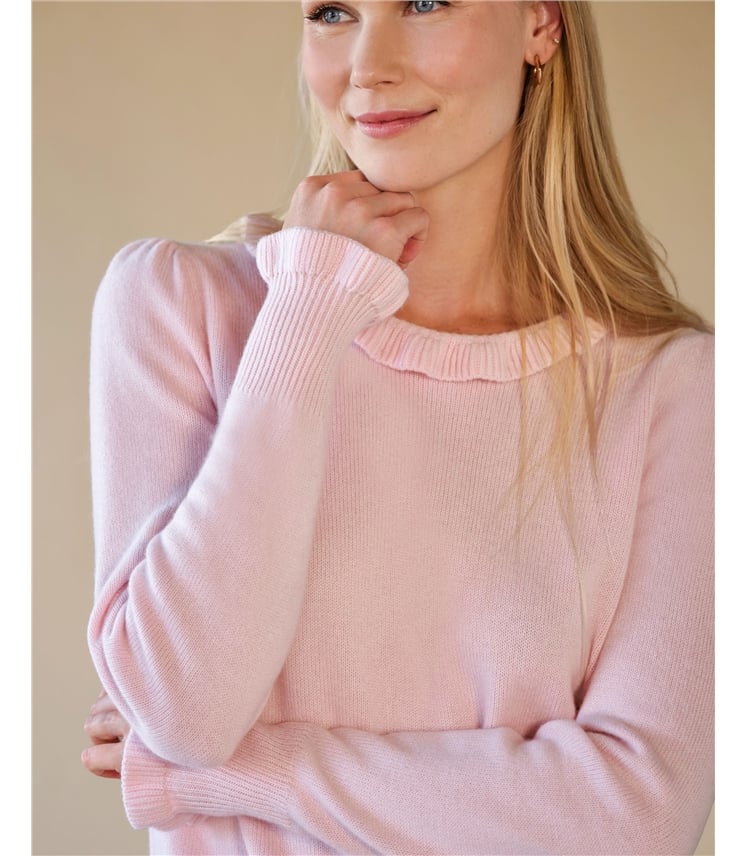 Cashmere Frill Sweater