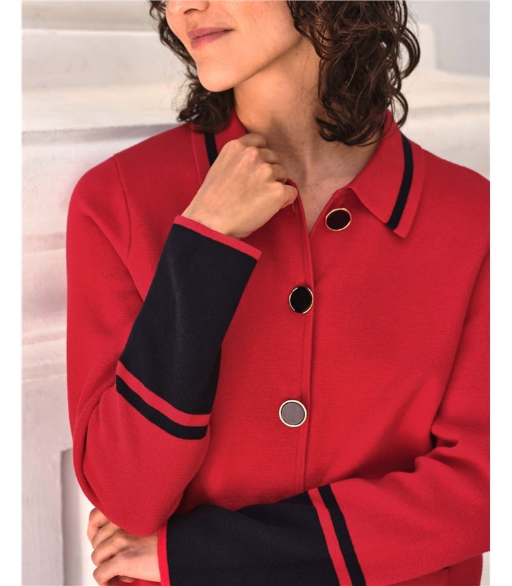 Color Block Wool Milano Jacket