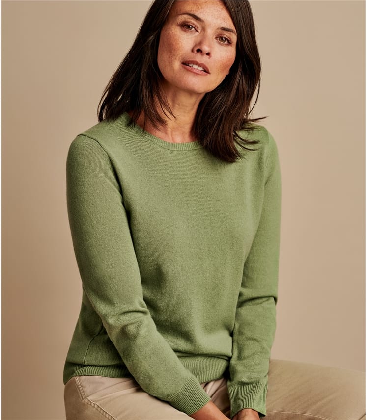 Cashmere and Merino Crew Neck Knitted Sweater Cashmere and Merino Crew Neck Knitted Sweater
