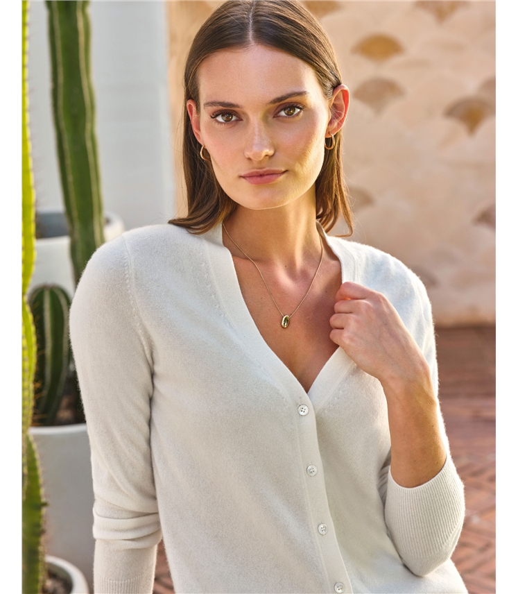 Cashmere V Neck Cardigan