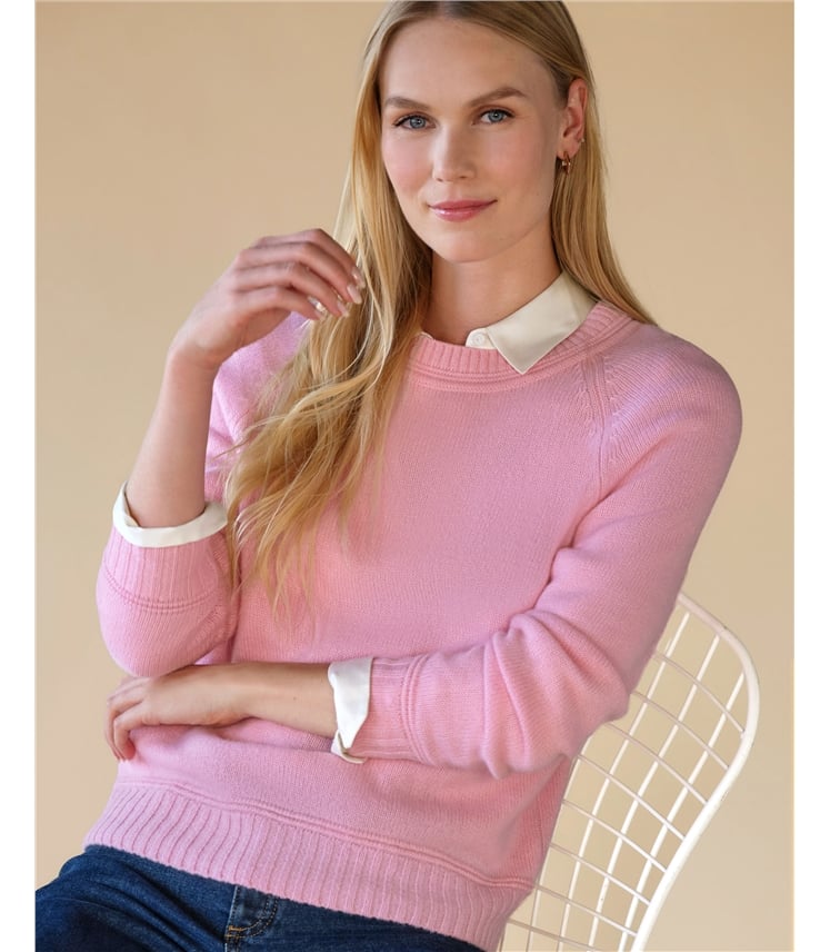 Cashmere Lofty Raglan Sleeve Jumper