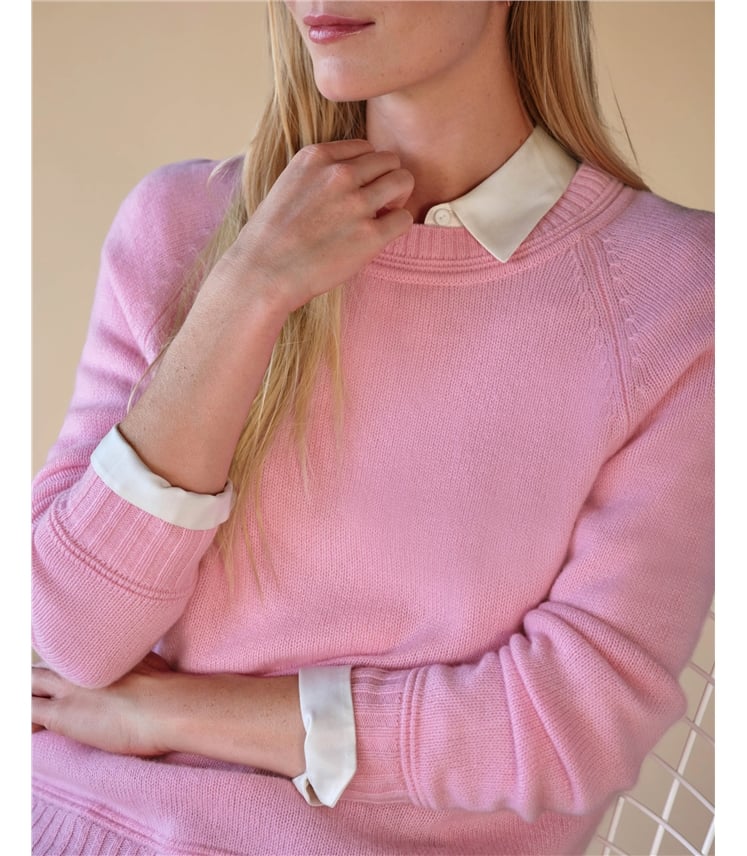 Cashmere Lofty Raglan Sleeve Jumper