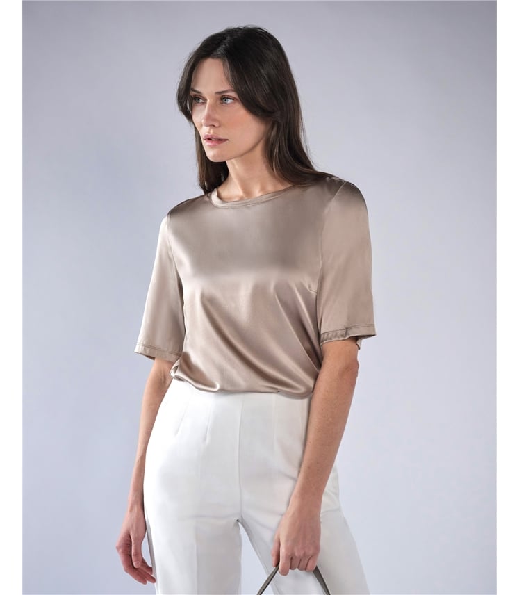 Silk Front T Shirt