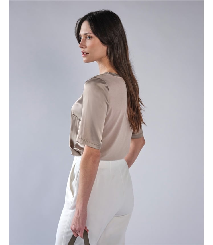 Silk Front T Shirt