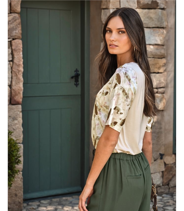 Silk Front T Shirt