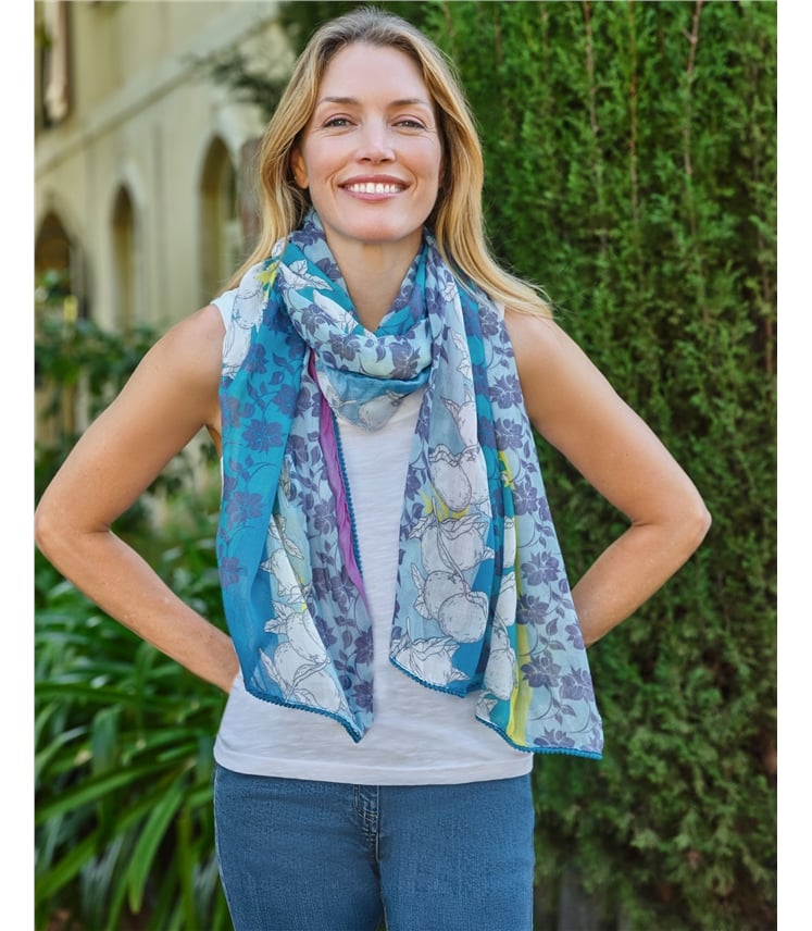 Foulard imprimé en modal léger
