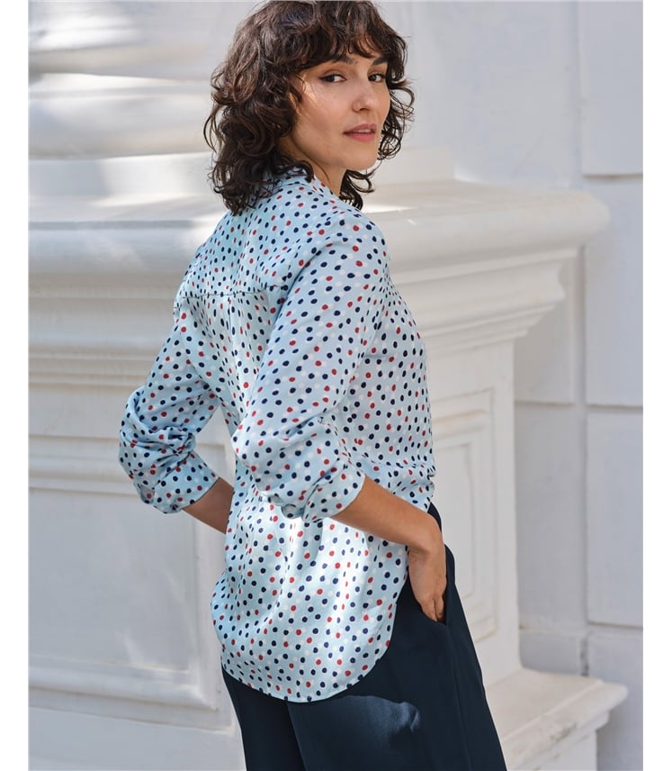 Sand Washed Pure Silk Satin Blouse