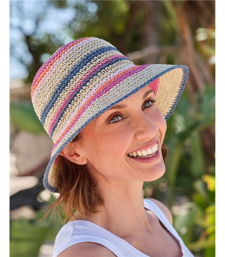 Stripe Garden Sun Hat