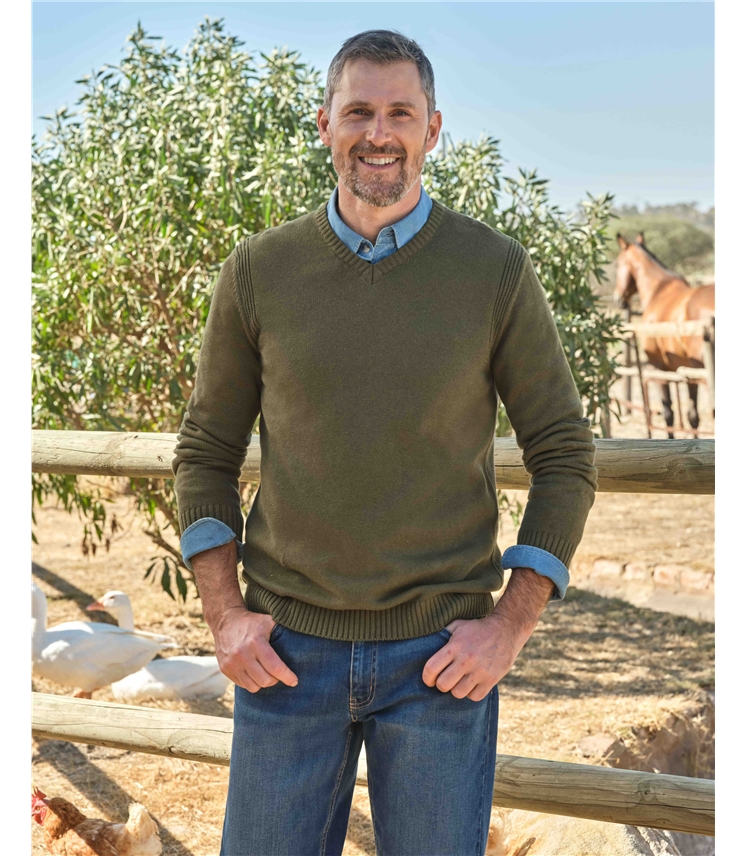 Essential Cotton V Neck