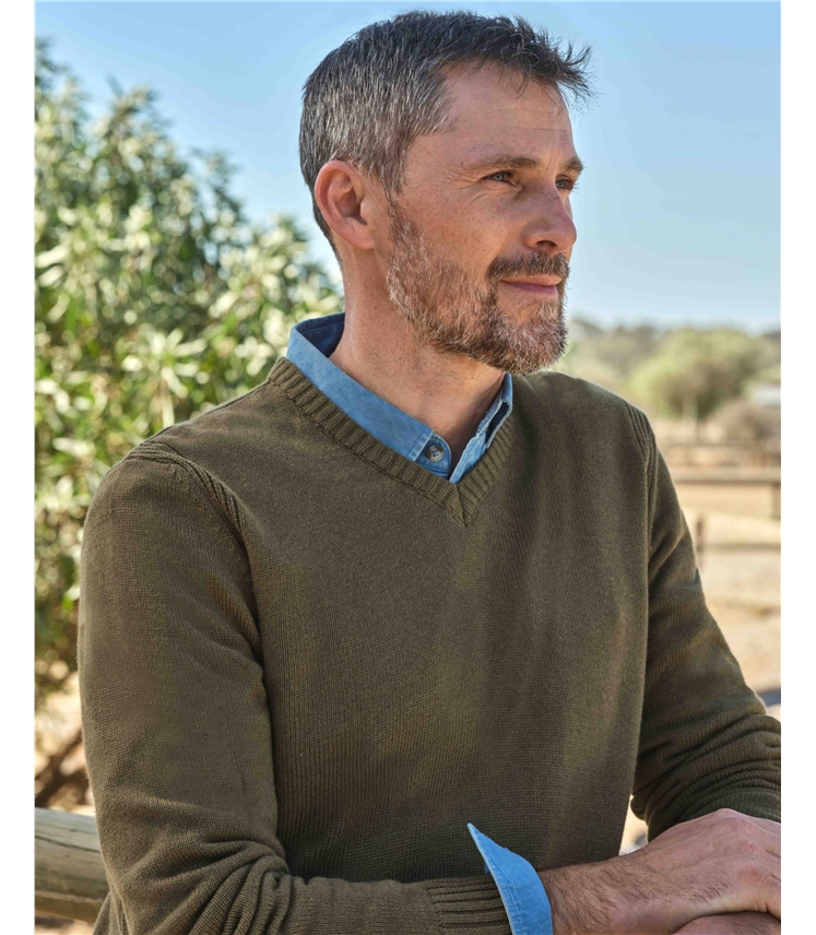 Essential Cotton V Neck