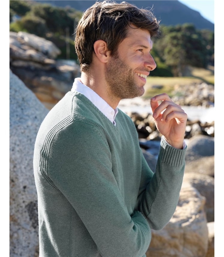 Pullover mit V-Ausschnitt für Herren