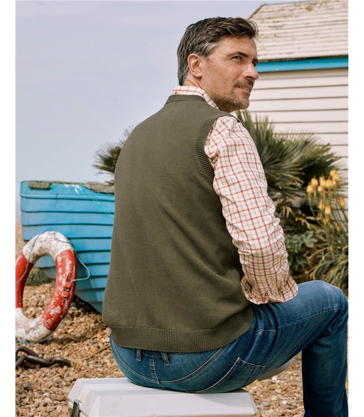 Essential Cotton V Neck Slipover
