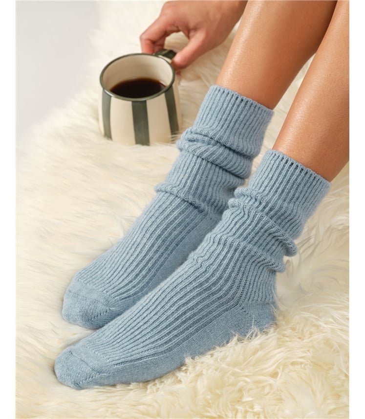 Socken aus Merinowolle und Kaschmir für Damen