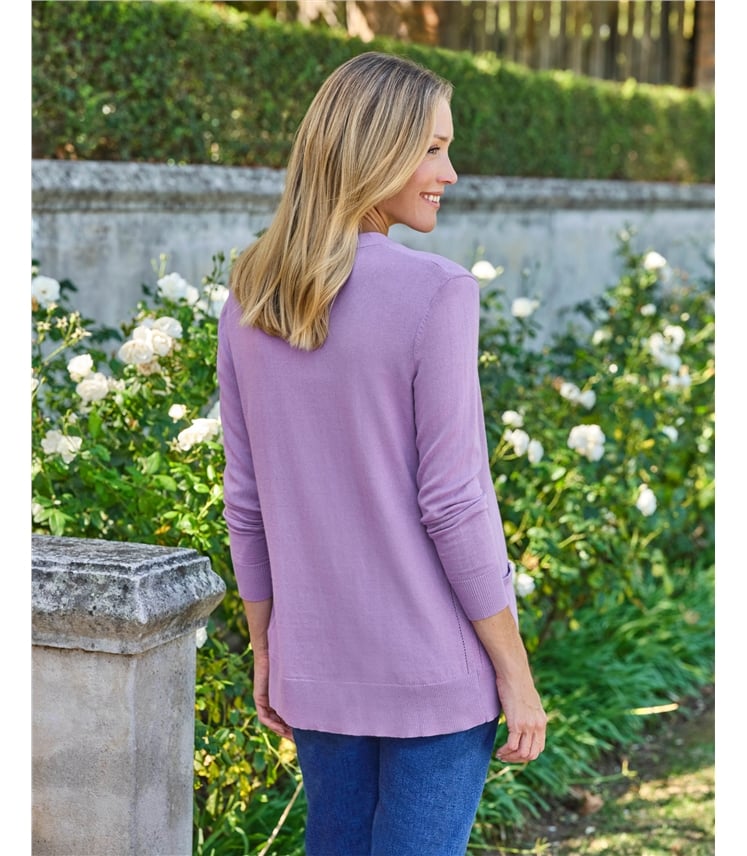 Cardigan long à col en V - Femme