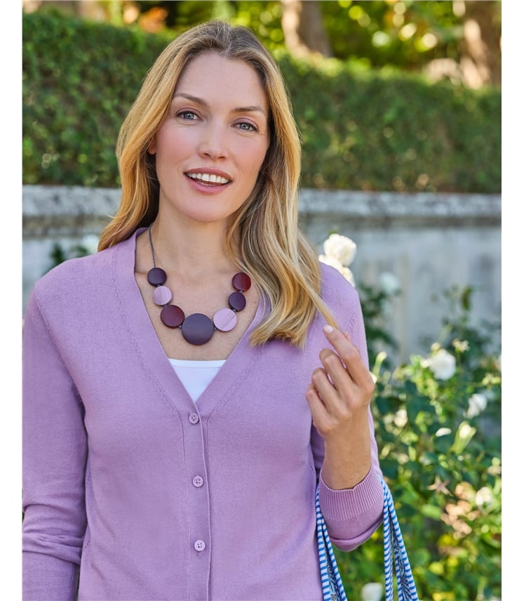 Cardigan long à col en V - Femme