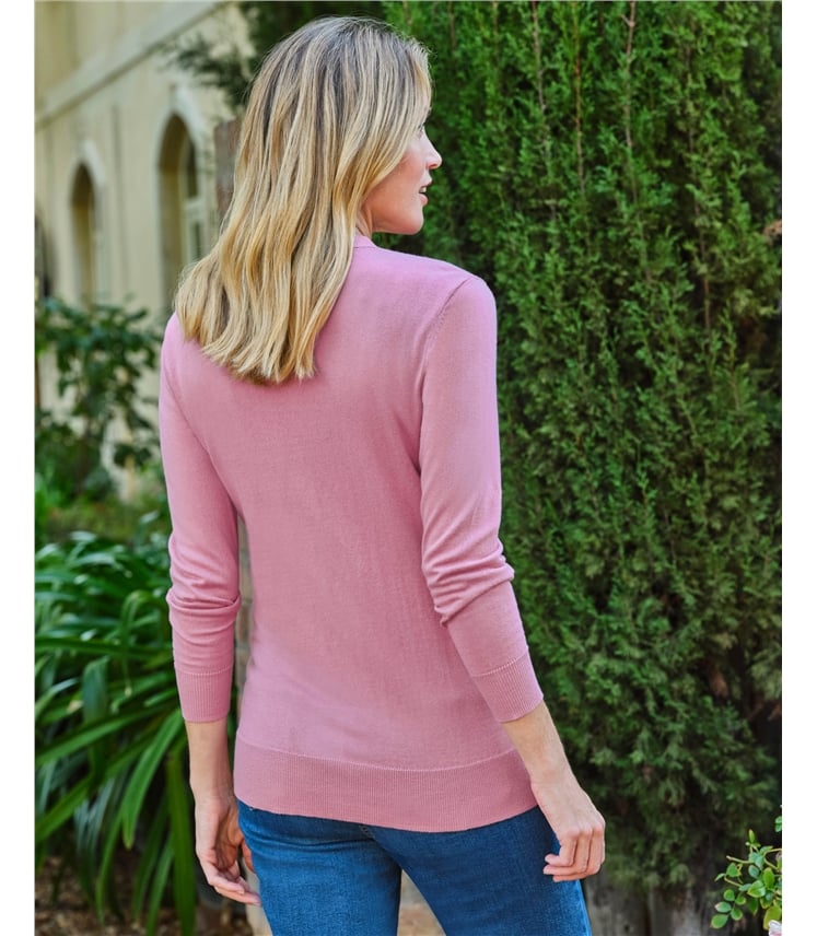 Cardigan long à col en V - Femme